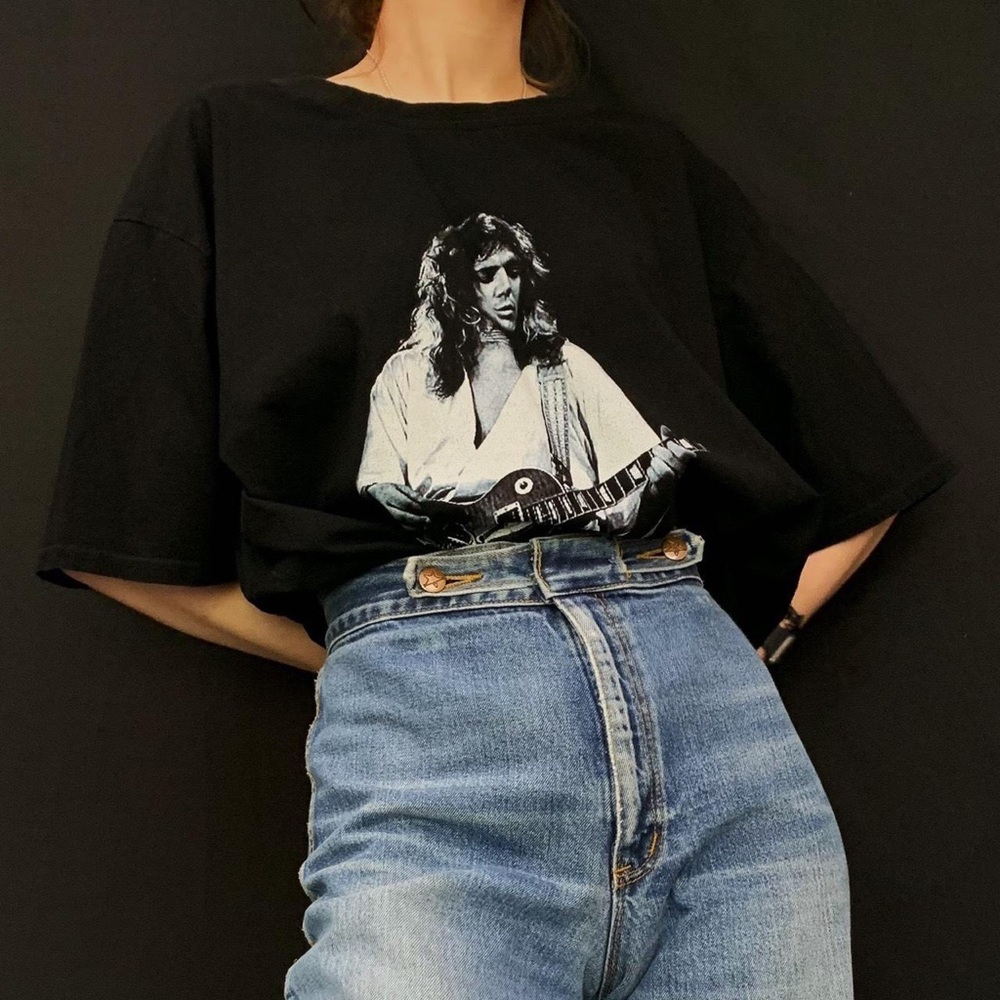 Tommy Bolin Black graphic tee band tee
